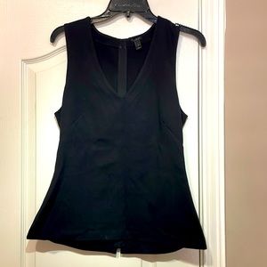 J. Crew fit and flare tank top with full back zipper